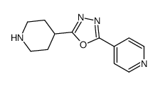 2-(哌啶-4-基)-5-(吡啶-4-基)-1,3,4-噁二唑结构式