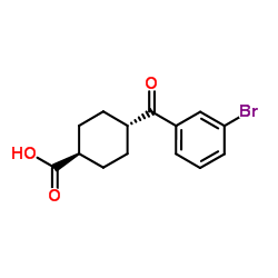 trans-4-(3-Bromobenzoyl)cyclohexanecarboxylic acid picture