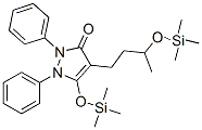 1,2-Diphenyl-5-[(trimethylsilyl)oxy]-4-[3-[(trimethylsilyl)oxy]butyl]-1H-pyrazol-3(2H)-one结构式