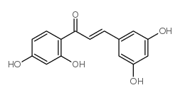 (E)-1-(2,4-Dihydroxyphenyl)-3-(3,5-dihydroxyphenyl)prop-2-en-1-one Structure