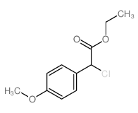 Benzeneacetic acid, a-chloro-4-methoxy-,ethyl ester structure