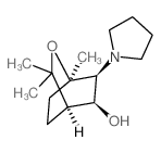 2-Oxabicyclo[2.2.2]octan-5-ol,1,3,3-trimethyl-6-(1-pyrrolidinyl)-, (1a,4a,5b,6b)- (9CI) picture