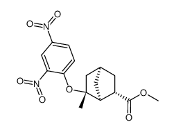 (1S,2S,4R,6R)-6-(2,4-Dinitro-phenoxy)-6-methyl-bicyclo[2.2.1]heptane-2-carboxylic acid methyl ester Structure