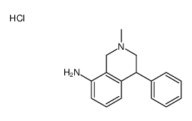 8-氨基-2甲基-4-苯基-1,2,3,4-四氢异喹啉盐酸盐结构式