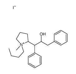 1-Butyl-2-(1,3-diphenyl-2-hydroxypropyl)-1-methylpyrrolidinium iodide结构式