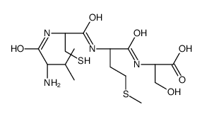 (2S)-2-[[(2S)-2-[[(2R)-2-[[(2S)-2-amino-3-methylbutanoyl]amino]-3-sulfanylpropanoyl]amino]-4-methylsulfanylbutanoyl]amino]-3-hydroxypropanoic acid Structure