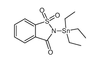 o-sulfobenzoic cyclic (triethylstannyl)imide结构式