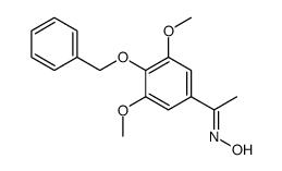 N-[1-(3,5-dimethoxy-4-phenylmethoxyphenyl)ethylidene]hydroxylamine Structure