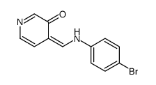 4-[(4-bromoanilino)methylidene]pyridin-3-one结构式