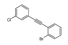 1-bromo-2-[2-(3-chlorophenyl)ethynyl]benzene结构式