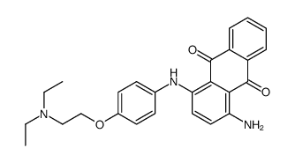 1-amino-4-[4-[(2-diethylamino)ethoxy]phenylamino]anthraquinone结构式