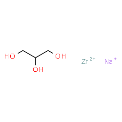 propane-1,2,3-triol, sodium zirconium salt结构式