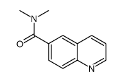 6-Quinolinecarboxamide,N,N-dimethyl-(9CI) Structure