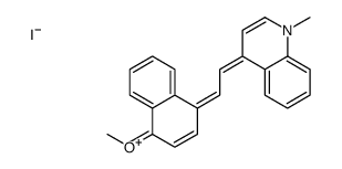 4-[2-(4-methoxynaphthalen-1-yl)ethenyl]-1-methylquinolin-1-ium,iodide Structure