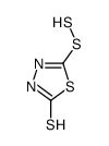 5-(disulfanyl)-3H-1,3,4-thiadiazole-2-thione结构式