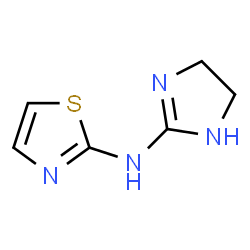 2-Thiazolamine,N-(4,5-dihydro-1H-imidazol-2-yl)- structure