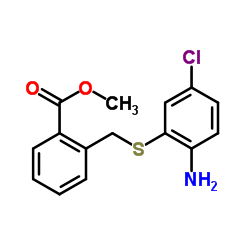 Methyl 2-{[(2-amino-5-chlorophenyl)sulfanyl]methyl}benzoate Structure