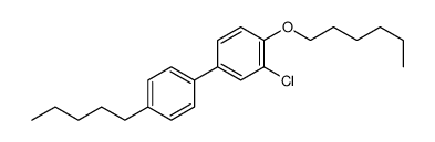 2-chloro-1-hexoxy-4-(4-pentylphenyl)benzene结构式