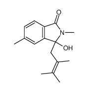 3-(2,3-Dimethyl-but-2-enyl)-3-hydroxy-2,5-dimethyl-2,3-dihydro-isoindol-1-one Structure