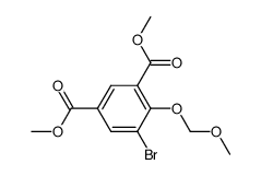 5-bromo-4-methoxymethoxyisophthalic acid dimethyl ester Structure