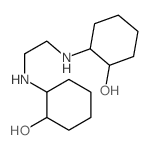 Cyclohexanol,2,2'-(1,2-ethanediyldiimino)bis- (9CI) structure