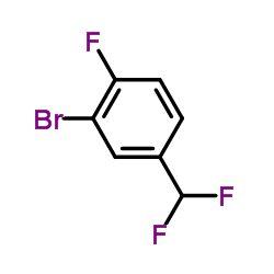 2-Bromo-4-(difluoromethyl)-1-fluorobenzene structure