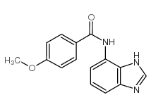 N-(3h-苯并咪唑-4-基)-4-甲氧基苯甲酰胺结构式