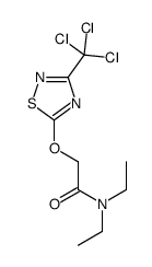 N,N-diethyl-2-[[3-(trichloromethyl)-1,2,4-thiadiazol-5-yl]oxy]acetamide结构式