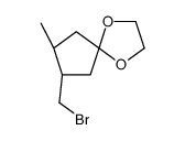 (7R,8R)-8-(bromomethyl)-7-methyl-1,4-dioxaspiro[4.4]nonane结构式