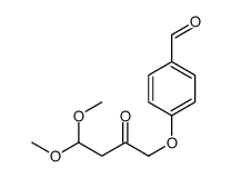 4-(4,4-dimethoxy-2-oxobutoxy)benzaldehyde结构式