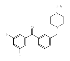 3,5-DIFLUORO-3'-(4-METHYLPIPERAZINOMETHYL) BENZOPHENONE图片