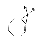 9,9-dibromobicyclo(6.1.0)non-1-ene结构式