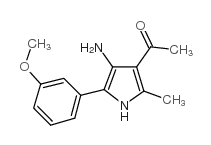 1-[4-amino-5-(3-methoxyphenyl)-2-methyl-1H-pyrrol-3-yl]ethanone Structure