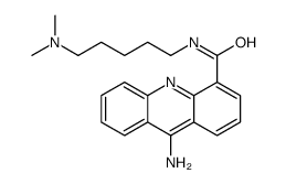 9-Amino-N-(5-(dimethylamino)pentyl)-4-acridinecarboxamide结构式