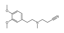 3-[[2-(3,4-dimethoxyphenyl)ethyl](methyl)amino]propanenitrile结构式