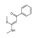 3-(methylamino)-3-methylsulfanyl-1-phenylprop-2-en-1-one Structure