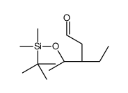 (3S,4R)-4-[tert-butyl(dimethyl)silyl]oxy-3-ethylpentanal Structure