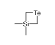 3,3-dimethyl-1,3-tellurasiletane Structure