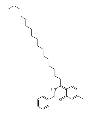 6-[1-(benzylamino)octadecylidene]-3-methylcyclohexa-2,4-dien-1-one Structure