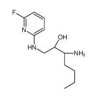 (3S)-3-amino-1-[(6-fluoropyridin-2-yl)amino]heptan-2-ol Structure