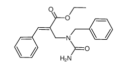 ethyl 2-[(1-benzylureido)methyl]-3-phenylacrylate Structure