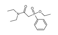 O-ethylphenyl (N,N-diethylcarbamoylmethyl)phosphinate结构式