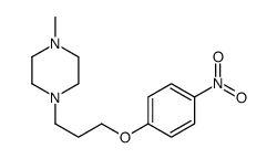 1-methyl-4-[3-(4-nitrophenoxy)propyl]piperazine结构式