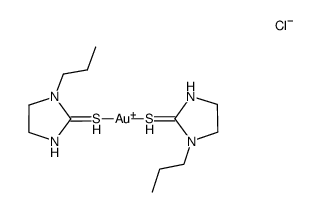 bis(N-propyl-imidazoline-2-thione)gold(I) chloride结构式