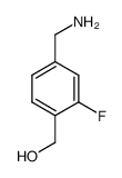 (4-(aminomethyl)-2-fluorophenyl)methanol Structure