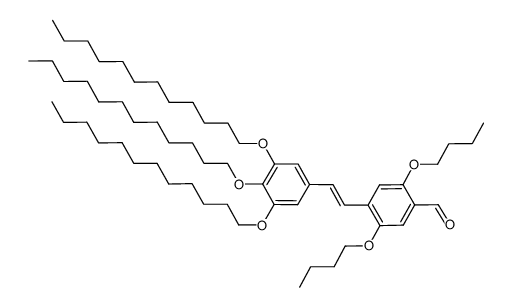 (E)-4-[3,4,5-tris{dodecyloxy}styryl]-2,5-bisbutoxybenzaldehyde Structure