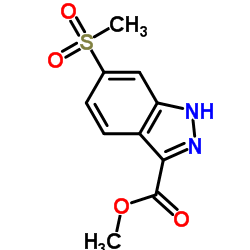 Methyl 6-(methylsulfonyl)-1H-indazole-3-carboxylate Structure