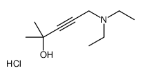 5-(diethylamino)-2-methylpent-3-yn-2-ol,hydrochloride Structure