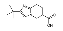 2-tert-butyl-5,6,7,8-tetrahydroimidazo[1,2-a]pyridine-6-carboxylic acid Structure