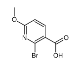 2-Bromo-6-methoxynicotinic acid Structure